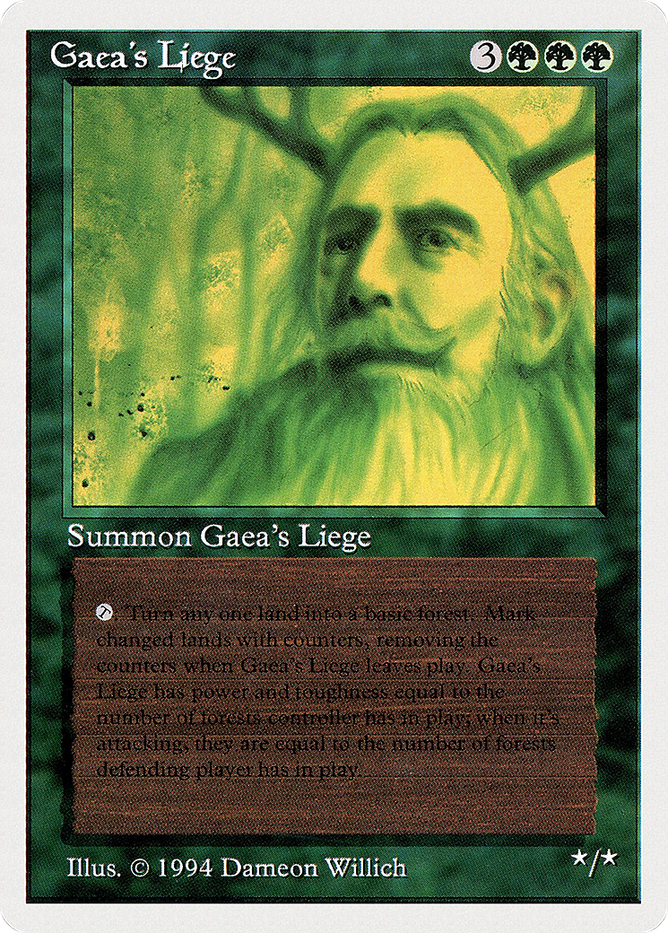 Gaea's Liege (SUM-198) - Summer Magic / Edgar - Premium MTG Single from Wizards of the Coast - Just $0! Shop now at Game Crave Tournament Store