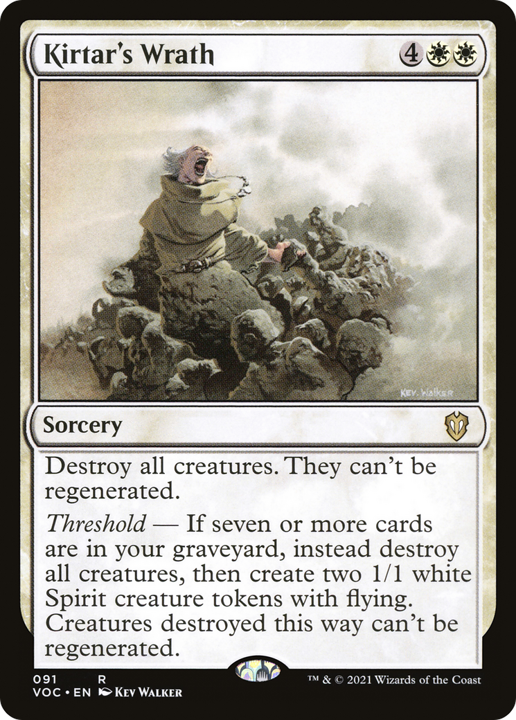 Kirtar's Wrath (VOC-091) - Crimson Vow Commander - Premium MTG Single from Wizards of the Coast - Just $0.25! Shop now at Game Crave Tournament Store