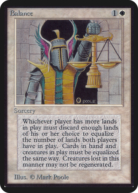 Balance (LEA-003) - Limited Edition Alpha - Premium MTG Single from Wizards of the Coast - Just $0! Shop now at Game Crave Tournament Store