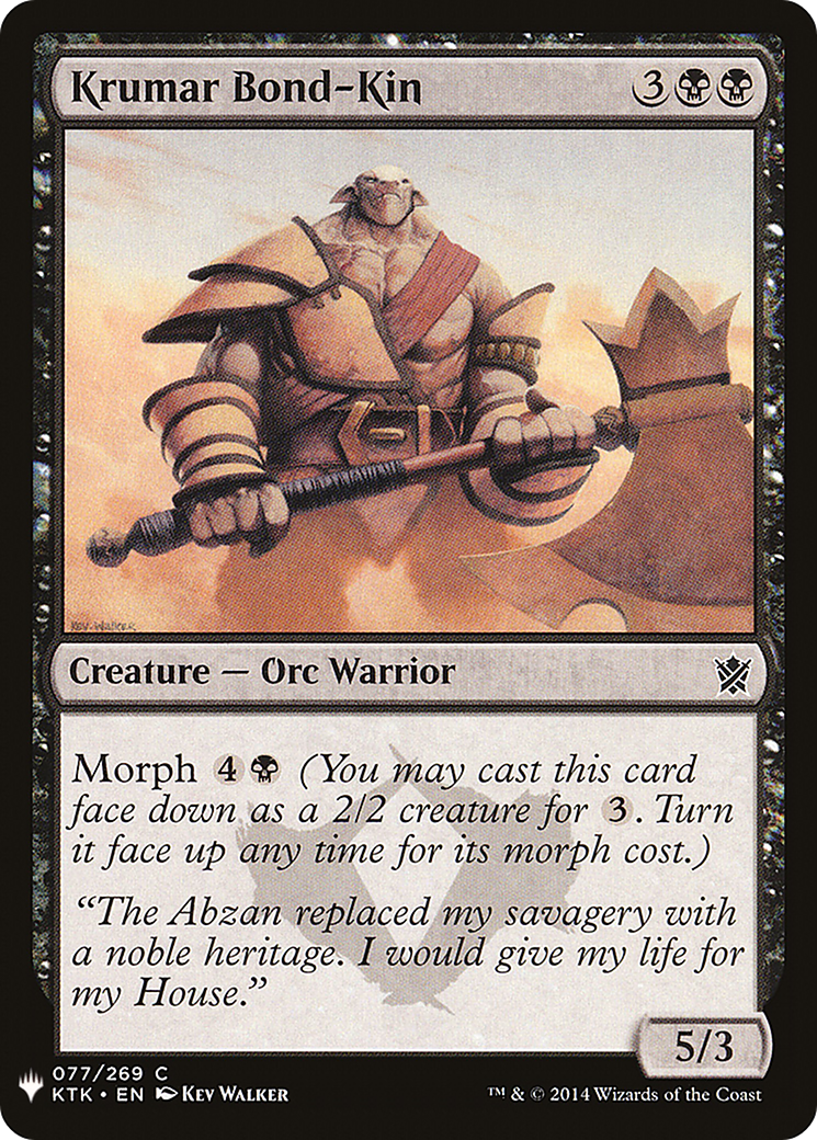 Krumar Bond-Kin (MB1-697) - Mystery Booster - Premium MTG Single from Wizards of the Coast - Just $0.08! Shop now at Game Crave Tournament Store