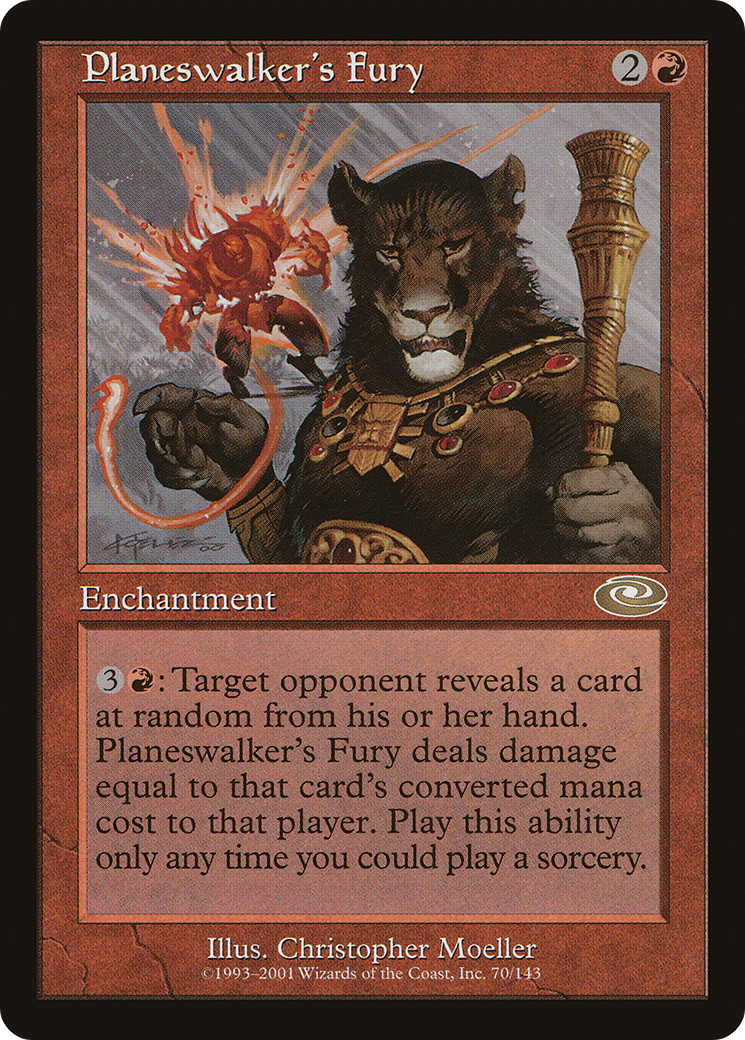 Planeswalker's Fury (PLS-070) - Planeshift Foil - Premium MTG Single from Wizards of the Coast - Just $3.59! Shop now at Game Crave Tournament Store