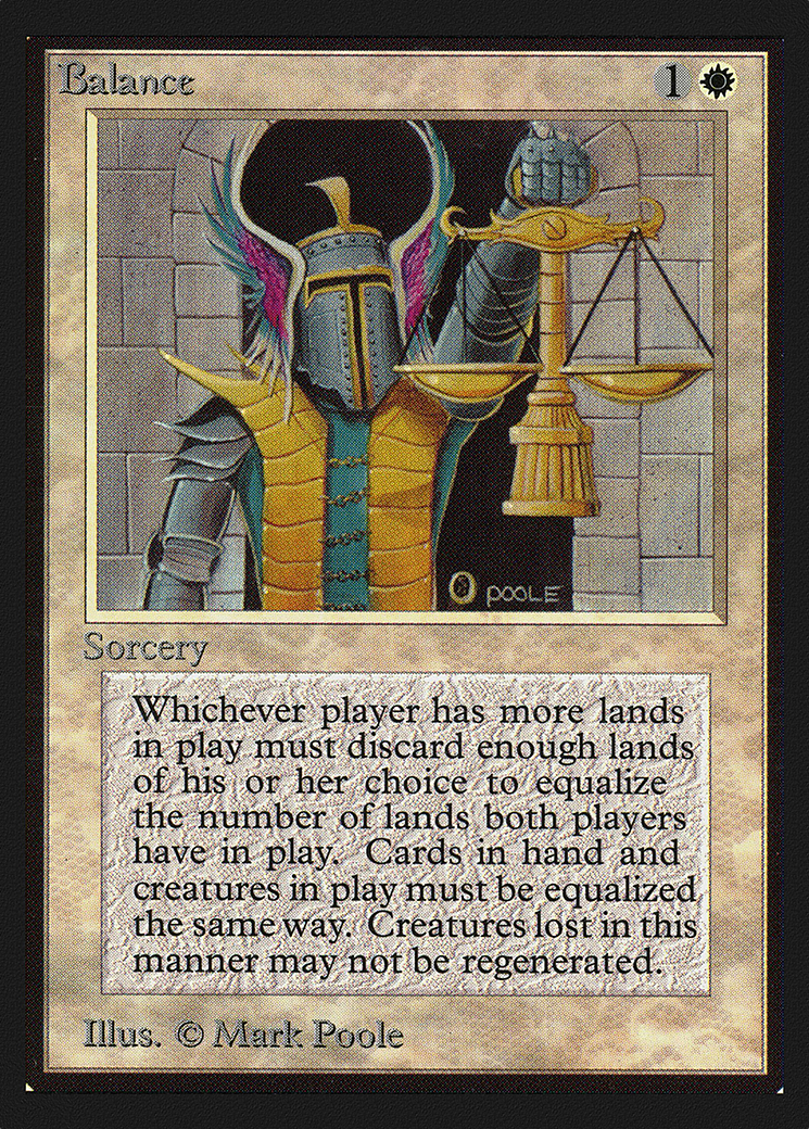 Balance (CED-003) - Collectors' Edition - Premium MTG Single from Wizards of the Coast - Just $5.92! Shop now at Game Crave Tournament Store