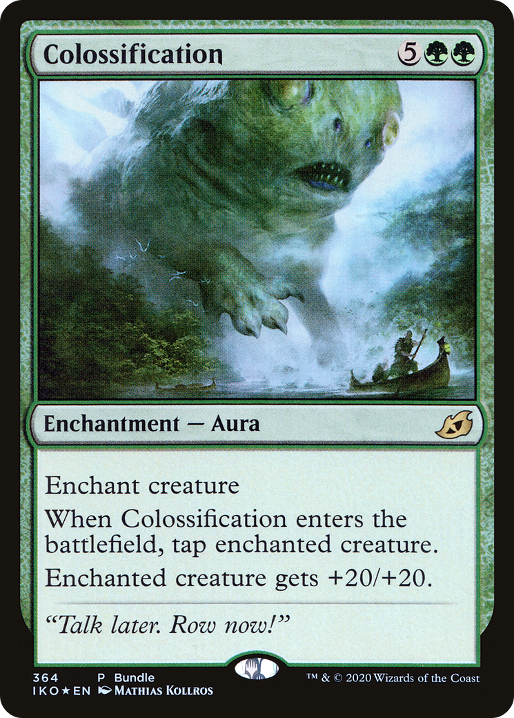 Colossification (IKO-364) - Ikoria: Lair of Behemoths Foil - Premium MTG Single from Wizards of the Coast - Just $0.14! Shop now at Game Crave Tournament Store