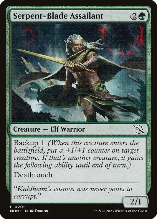 Serpent-Blade Assailant (MOM-205) - March of the Machine Foil - Premium MTG Single from Wizards of the Coast - Just $0.08! Shop now at Game Crave Tournament Store