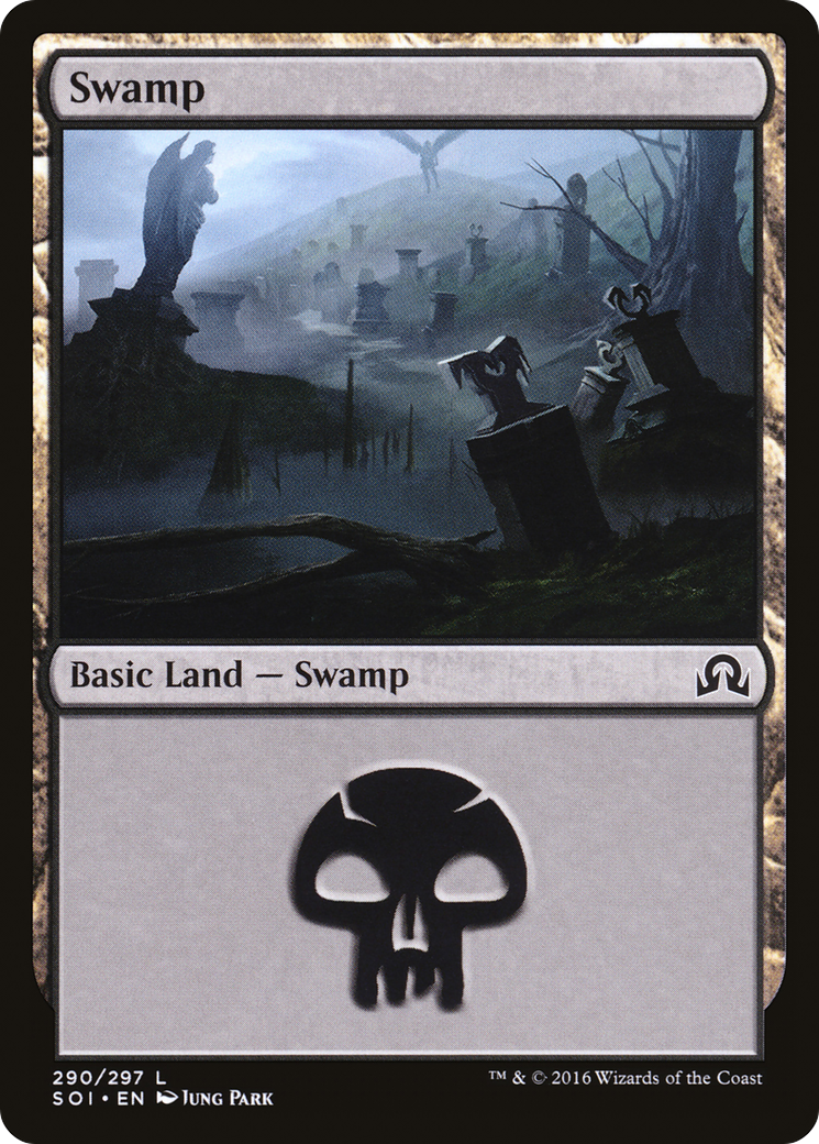 Swamp (SOI-290) - Shadows over Innistrad Foil - Premium MTG Single from Wizards of the Coast - Just $0.17! Shop now at Game Crave Tournament Store