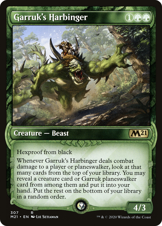 Garruk's Harbinger (M21-307) - Core Set 2021: (Showcase) Foil - Premium MTG Single from Wizards of the Coast - Just $0.08! Shop now at Game Crave Tournament Store