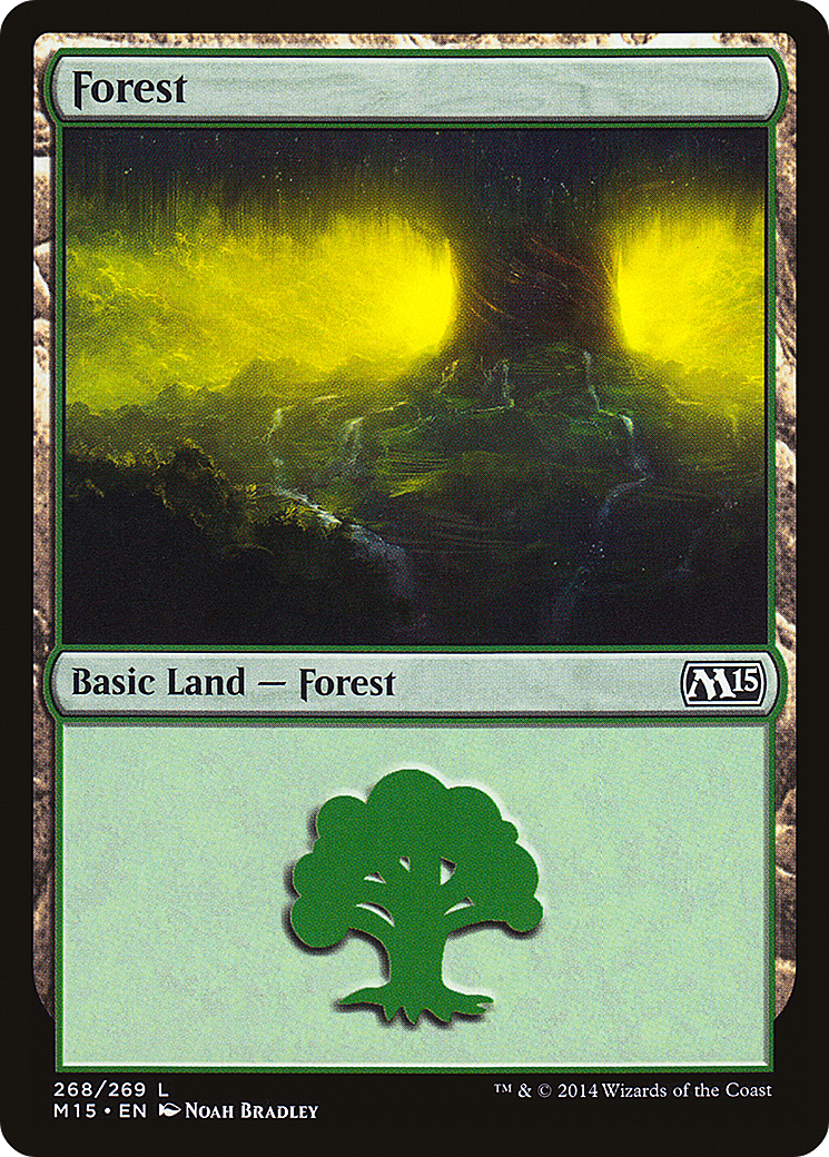 Forest (M15-268) - Magic 2015 - Premium MTG Single from Wizards of the Coast - Just $0.08! Shop now at Game Crave Tournament Store