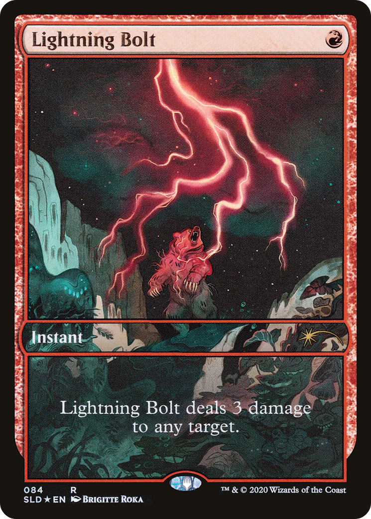 Lightning Bolt (SLD-084) - Secret Lair Drop Foil - Premium MTG Single from Wizards of the Coast - Just $1.13! Shop now at Game Crave Tournament Store