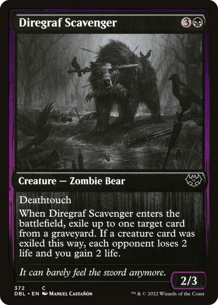 Diregraf Scavenger (DBL-372) - Innistrad: Double Feature Foil - Premium MTG Single from Wizards of the Coast - Just $0.12! Shop now at Game Crave Tournament Store