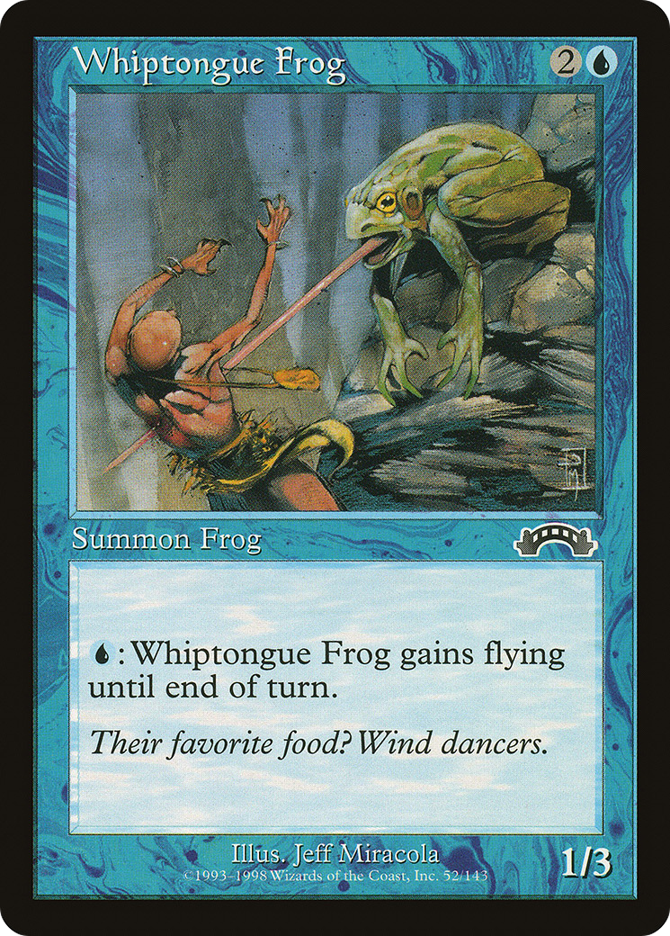 Whiptongue Frog (EXO-052) - Exodus - Premium MTG Single from Wizards of the Coast - Just $0.25! Shop now at Game Crave Tournament Store