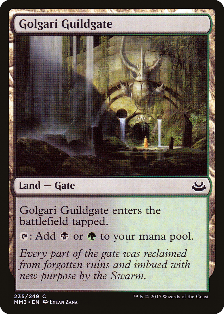 Golgari Guildgate (MM3-235) - Modern Masters 2017 Foil - Premium MTG Single from Wizards of the Coast - Just $0.33! Shop now at Game Crave Tournament Store