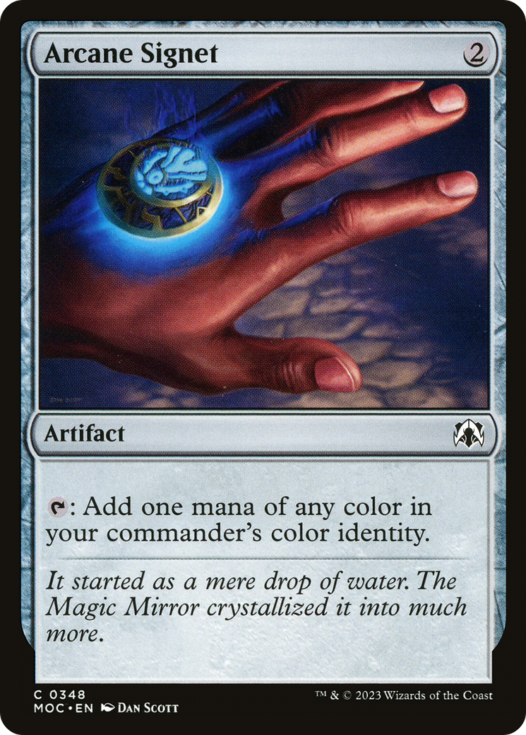 Arcane Signet (MOC-348) - March of the Machine Commander - Premium MTG Single from Wizards of the Coast - Just $0.13! Shop now at Game Crave Tournament Store
