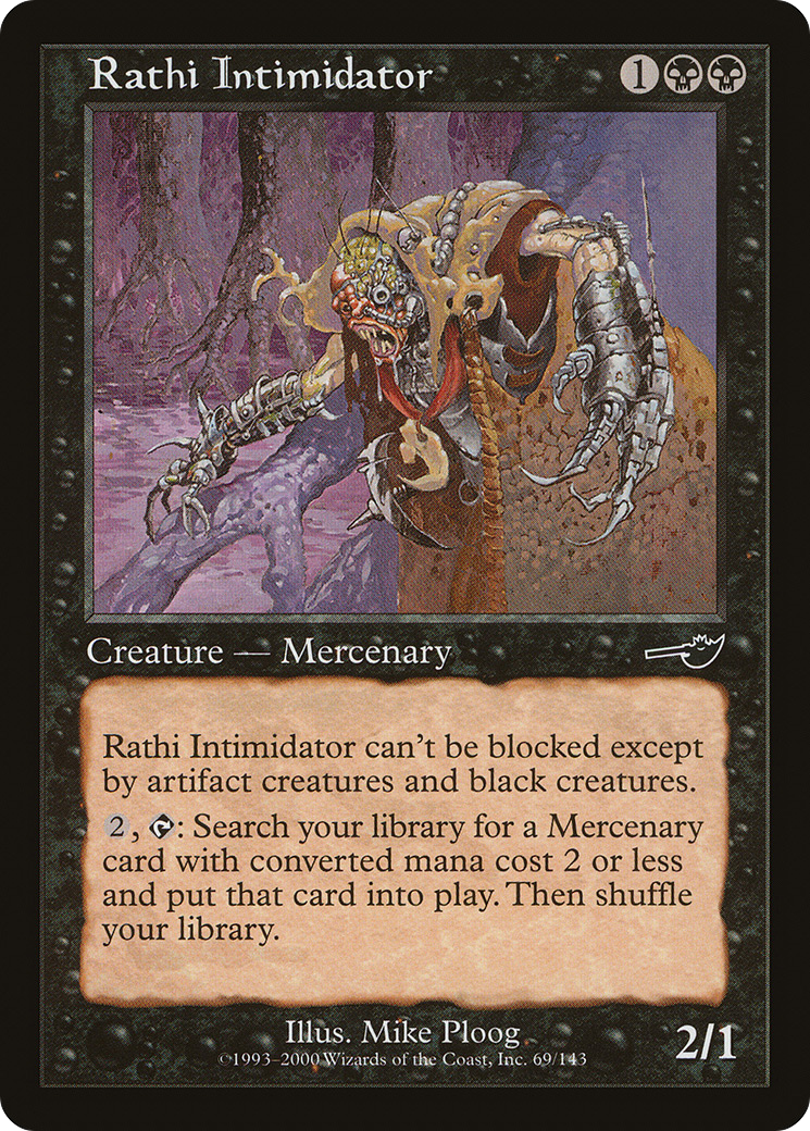 Rathi Intimidator (NEM-069) - Nemesis Foil - Premium MTG Single from Wizards of the Coast - Just $4.19! Shop now at Game Crave Tournament Store