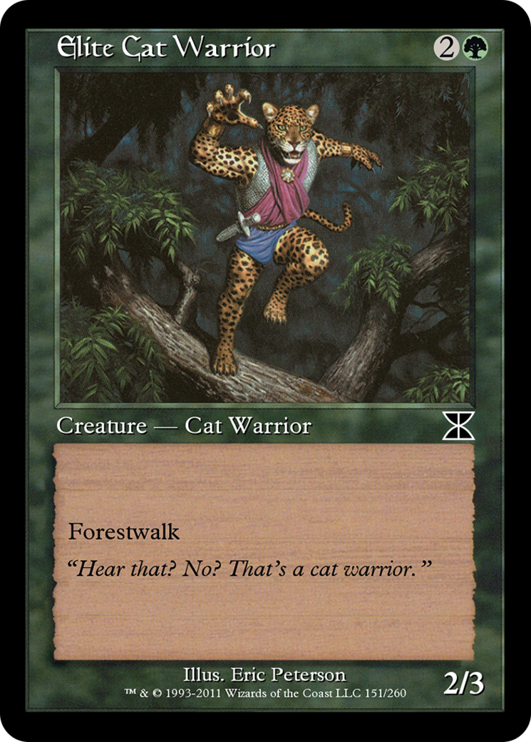 Elite Cat Warrior (ME4-151) - Masters Edition IV Foil - Premium MTG Single from Wizards of the Coast - Just $0! Shop now at Game Crave Tournament Store