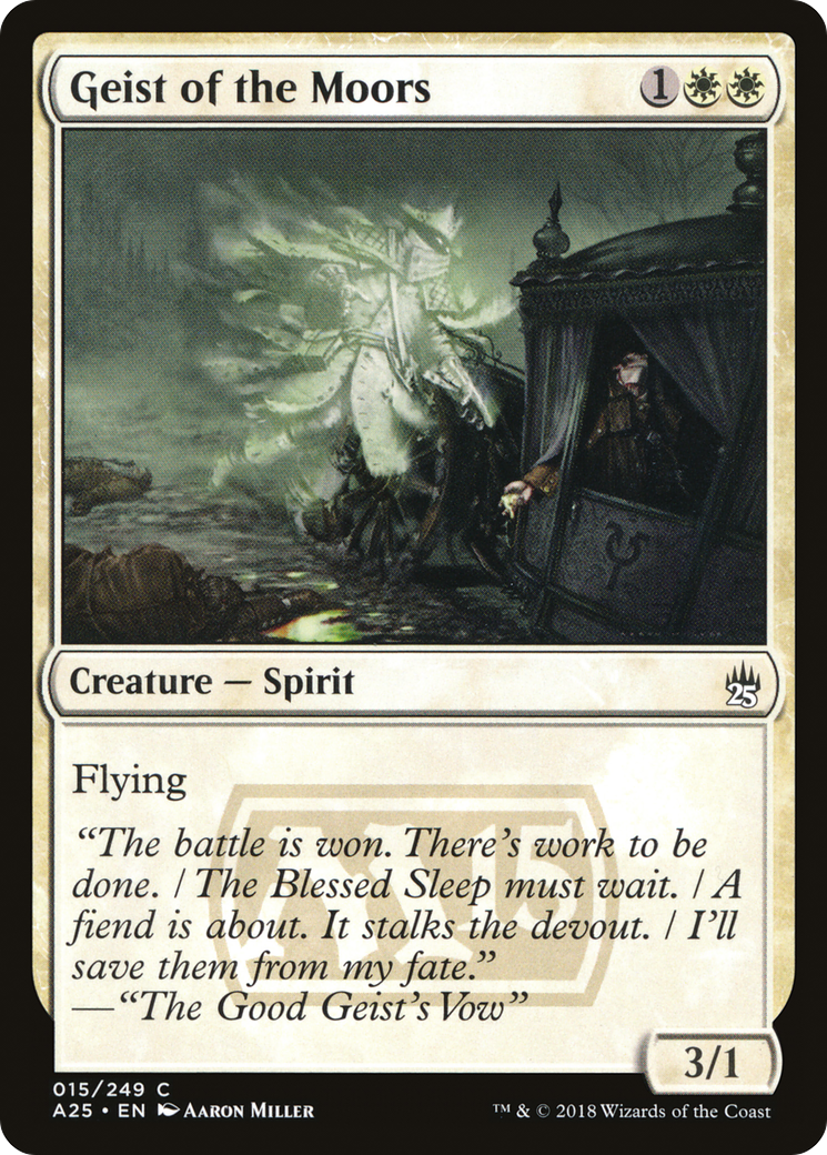 Geist of the Moors (A25-015) - Masters 25 - Premium MTG Single from Wizards of the Coast - Just $0.08! Shop now at Game Crave Tournament Store