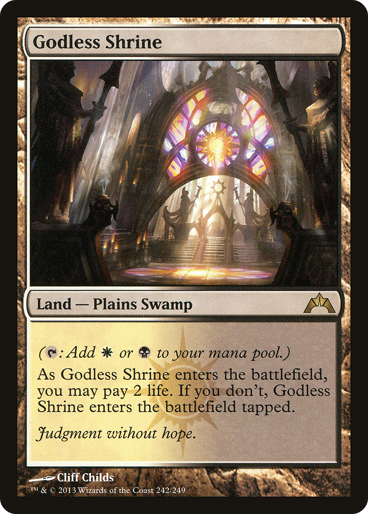 Godless Shrine (GTC-242) - Gatecrash - Premium MTG Single from Wizards of the Coast - Just $13.98! Shop now at Game Crave Tournament Store