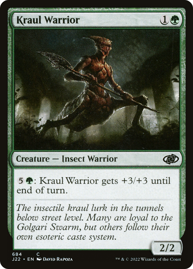 Kraul Warrior (J22-684) - Jumpstart 2022 - Premium MTG Single from Wizards of the Coast - Just $0.25! Shop now at Game Crave Tournament Store