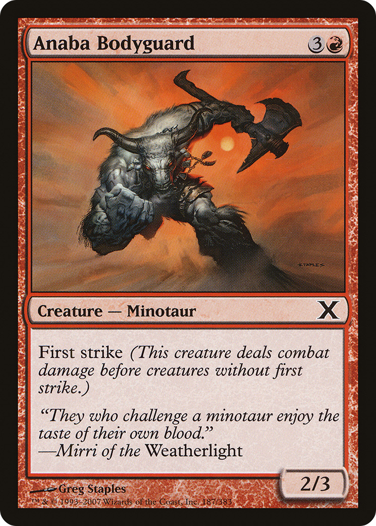Anaba Bodyguard (10E-187) - Tenth Edition - Premium MTG Single from Wizards of the Coast - Just $0.08! Shop now at Game Crave Tournament Store