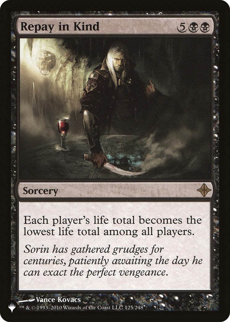 Repay in Kind (PLIST-773) - The List - Premium MTG Single from Wizards of the Coast - Just $2.08! Shop now at Game Crave Tournament Store