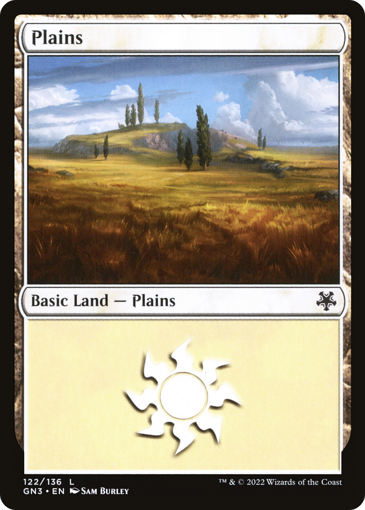 Plains (GN3-122) - Game Night: Free-for-All - Premium MTG Single from Wizards of the Coast - Just $0.08! Shop now at Game Crave Tournament Store