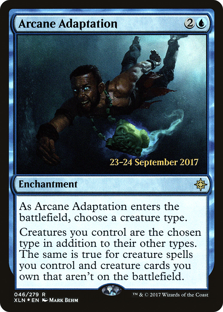 Arcane Adaptation (PXLN-46S) - Ixalan Promos Foil - Premium MTG Single from Wizards of the Coast - Just $9.70! Shop now at Game Crave Tournament Store