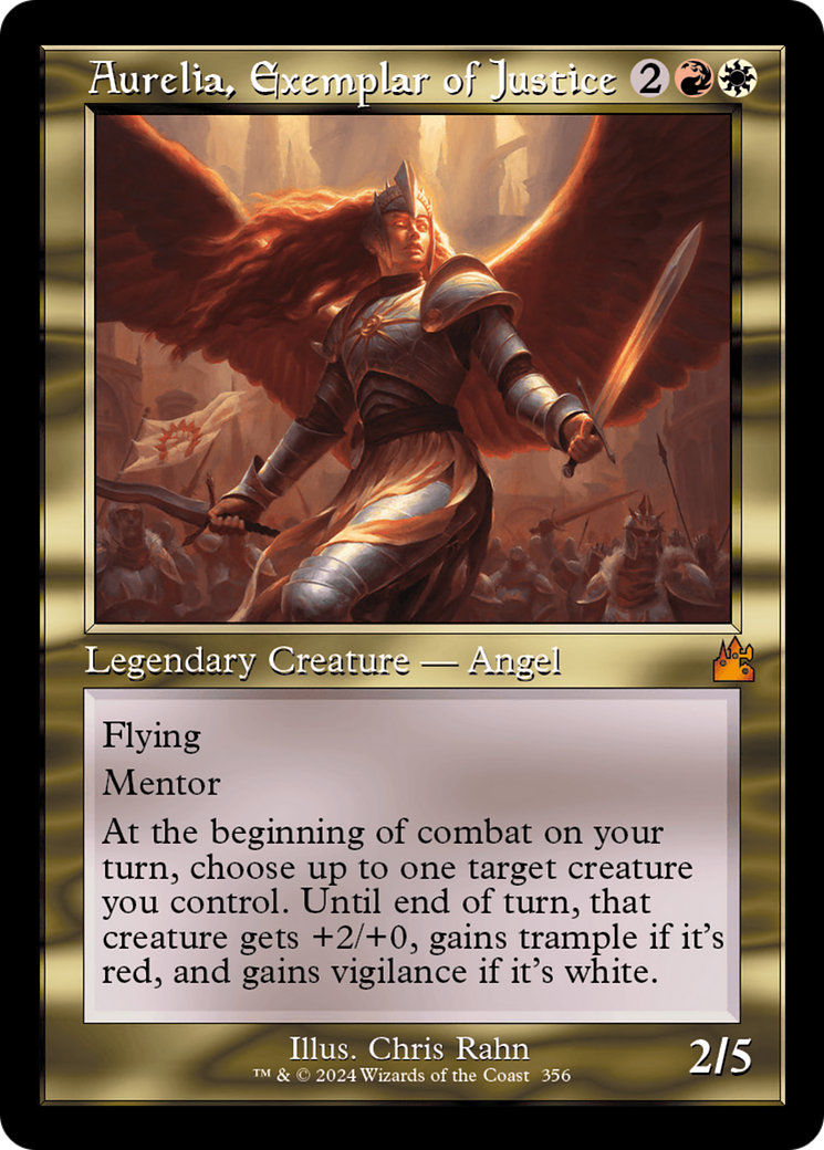 Aurelia, Exemplar of Justice (RVR-356) - Ravnica Remastered - Premium MTG Single from Wizards of the Coast - Just $0.18! Shop now at Game Crave Tournament Store