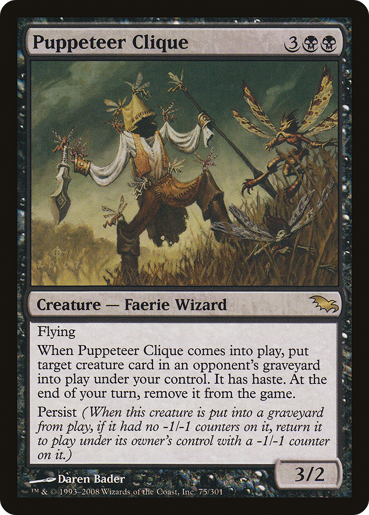 Puppeteer Clique (SHM-075) - Shadowmoor - Premium MTG Single from Wizards of the Coast - Just $0.28! Shop now at Game Crave Tournament Store