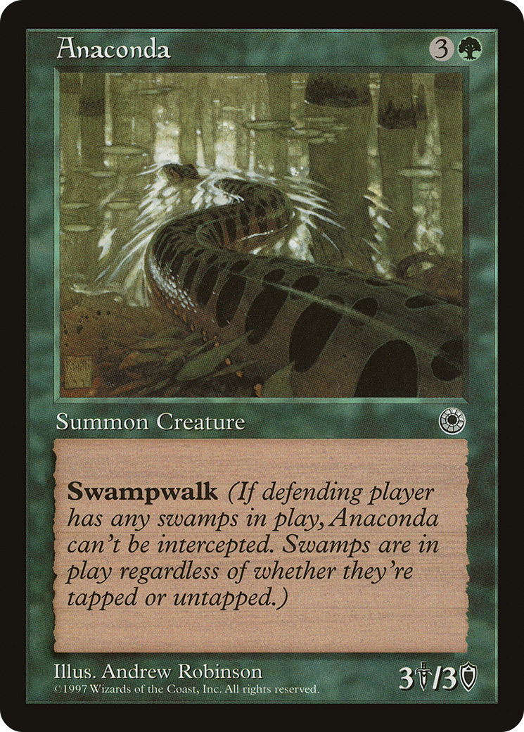 Anaconda (POR-158†) - Portal - Premium MTG Single from Wizards of the Coast - Just $0.08! Shop now at Game Crave Tournament Store