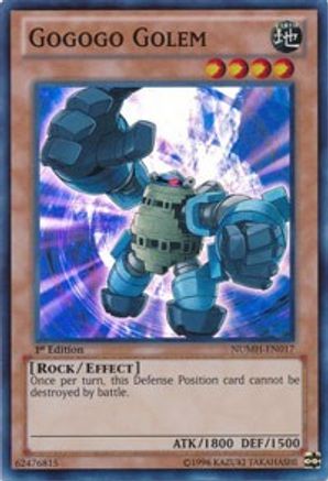 Gogogo Golem (NUMH-EN017) - Number Hunters 1st Edition - Premium Yugioh Single from Konami - Just $0.25! Shop now at Game Crave Tournament Store