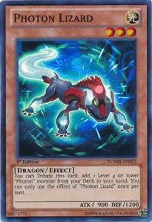 Photon Lizard (NUMH-EN023) - Number Hunters 1st Edition - Premium Yugioh Single from Konami - Just $0.25! Shop now at Game Crave Tournament Store