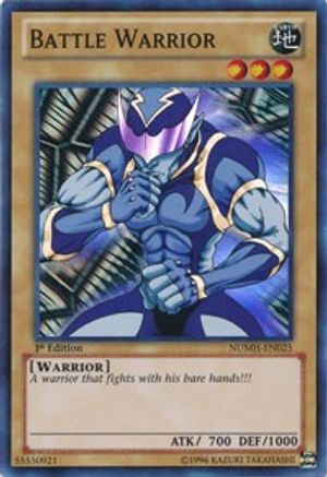 Battle Warrior (NUMH-EN025) - Number Hunters 1st Edition - Premium Yugioh Single from Konami - Just $0.26! Shop now at Game Crave Tournament Store