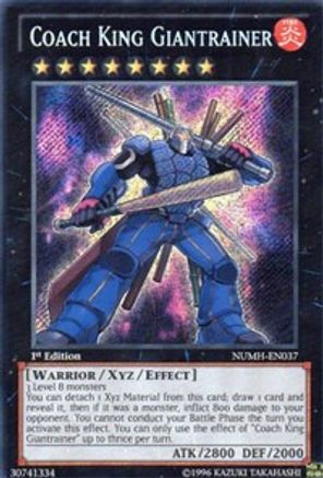 Coach King Giantrainer (NUMH-EN037) - Number Hunters Unlimited - Premium Yugioh Single from Konami - Just $1.45! Shop now at Game Crave Tournament Store