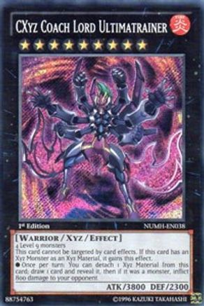 CXyz Coach Lord Ultimatrainer (NUMH-EN038) - Number Hunters 1st Edition - Premium Yugioh Single from Konami - Just $0.36! Shop now at Game Crave Tournament Store