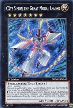 CXyz Simon the Great Moral Leader (NUMH-EN040) - Number Hunters 1st Edition - Premium Yugioh Single from Konami - Just $0.25! Shop now at Game Crave Tournament Store