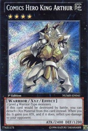 Comics Hero King Arthur (NUMH-EN041) - Number Hunters 1st Edition - Premium Yugioh Single from Konami - Just $0.64! Shop now at Game Crave Tournament Store
