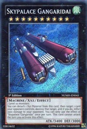 Skypalace Gangaridai (NUMH-EN045) - Number Hunters 1st Edition - Premium Yugioh Single from Konami - Just $0.63! Shop now at Game Crave Tournament Store