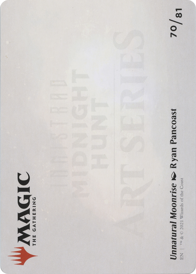 Unnatural Moonrise // Unnatural Moonrise (AMID-070) - Midnight Hunt Art Series (Borderless) - Premium MTG Single from Wizards of the Coast - Just $0! Shop now at Game Crave Tournament Store