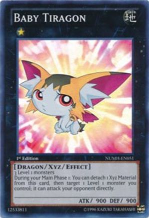 Baby Tiragon (NUMH-EN051) - Number Hunters Unlimited - Premium Yugioh Single from Konami - Just $0.26! Shop now at Game Crave Tournament Store