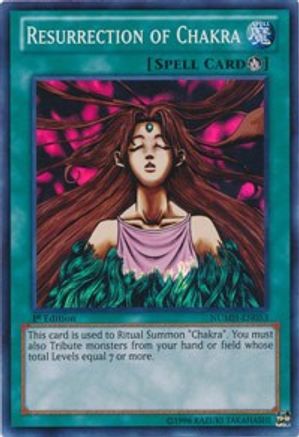 Resurrection of Chakra (NUMH-EN053) - Number Hunters Unlimited - Premium Yugioh Single from Konami - Just $0.23! Shop now at Game Crave Tournament Store