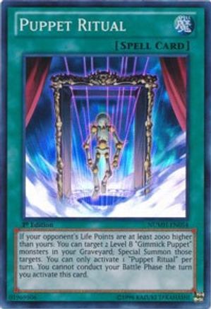 Puppet Ritual (NUMH-EN054) - Number Hunters Unlimited - Premium Yugioh Single from Konami - Just $0.25! Shop now at Game Crave Tournament Store