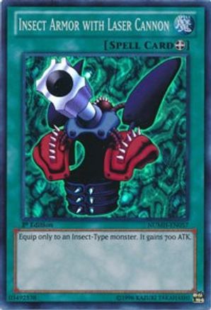 Insect Armor with Laser Cannon (NUMH-EN057) - Number Hunters Unlimited - Premium Yugioh Single from Konami - Just $0.58! Shop now at Game Crave Tournament Store