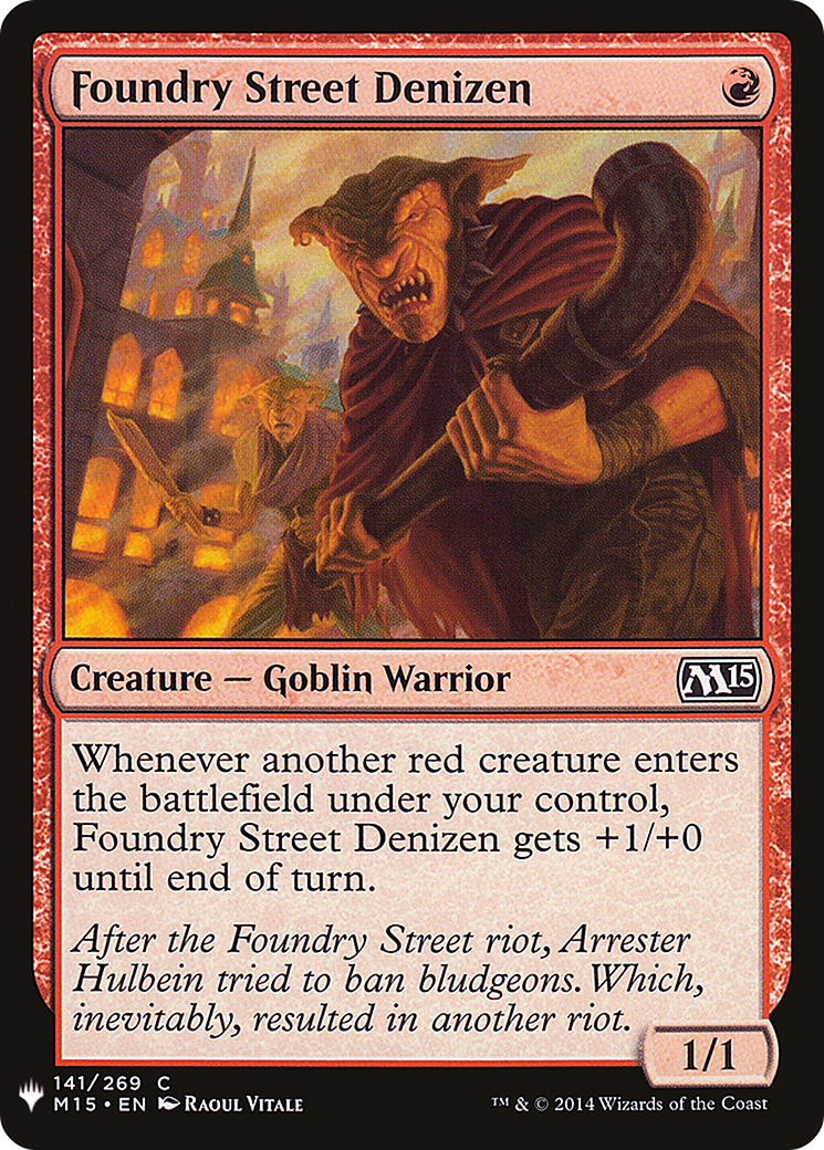 Foundry Street Denizen (MB1-936) - Mystery Booster - Premium MTG Single from Wizards of the Coast - Just $0.08! Shop now at Game Crave Tournament Store