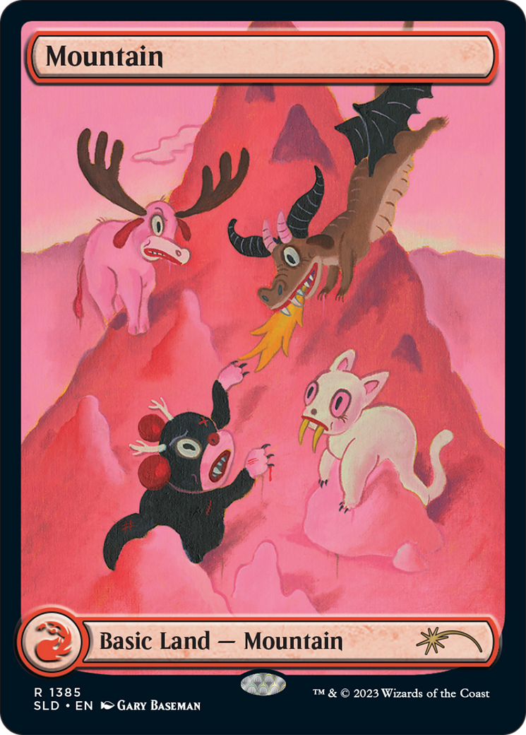 Mountain (SLD-1385) - Secret Lair Drop: (Full Art) - Premium MTG Single from Wizards of the Coast - Just $2.86! Shop now at Game Crave Tournament Store