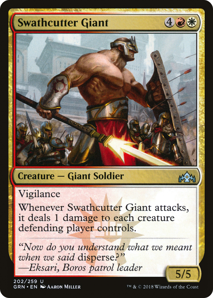 Swathcutter Giant (GRN-202) - Guilds of Ravnica Foil - Premium MTG Single from Wizards of the Coast - Just $0.26! Shop now at Game Crave Tournament Store