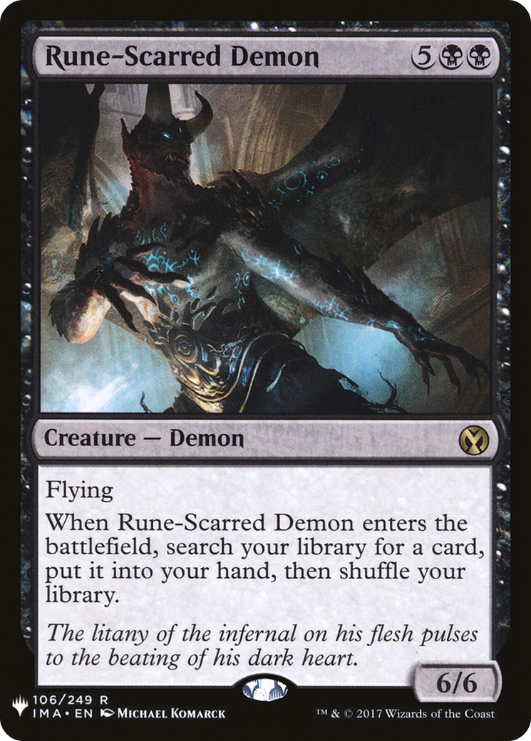 Rune-Scarred Demon (MB1-760) - Mystery Booster - Premium MTG Single from Wizards of the Coast - Just $0.19! Shop now at Game Crave Tournament Store