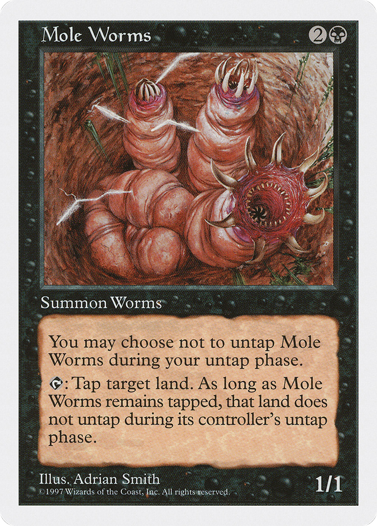Mole Worms (5ED-179) - Fifth Edition - Premium MTG Single from Wizards of the Coast - Just $0.08! Shop now at Game Crave Tournament Store