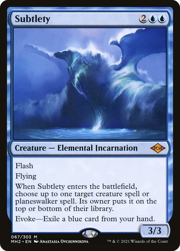 Subtlety (MH2-067) - Modern Horizons 2 Foil - Premium MTG Single from Wizards of the Coast - Just $5.31! Shop now at Game Crave Tournament Store