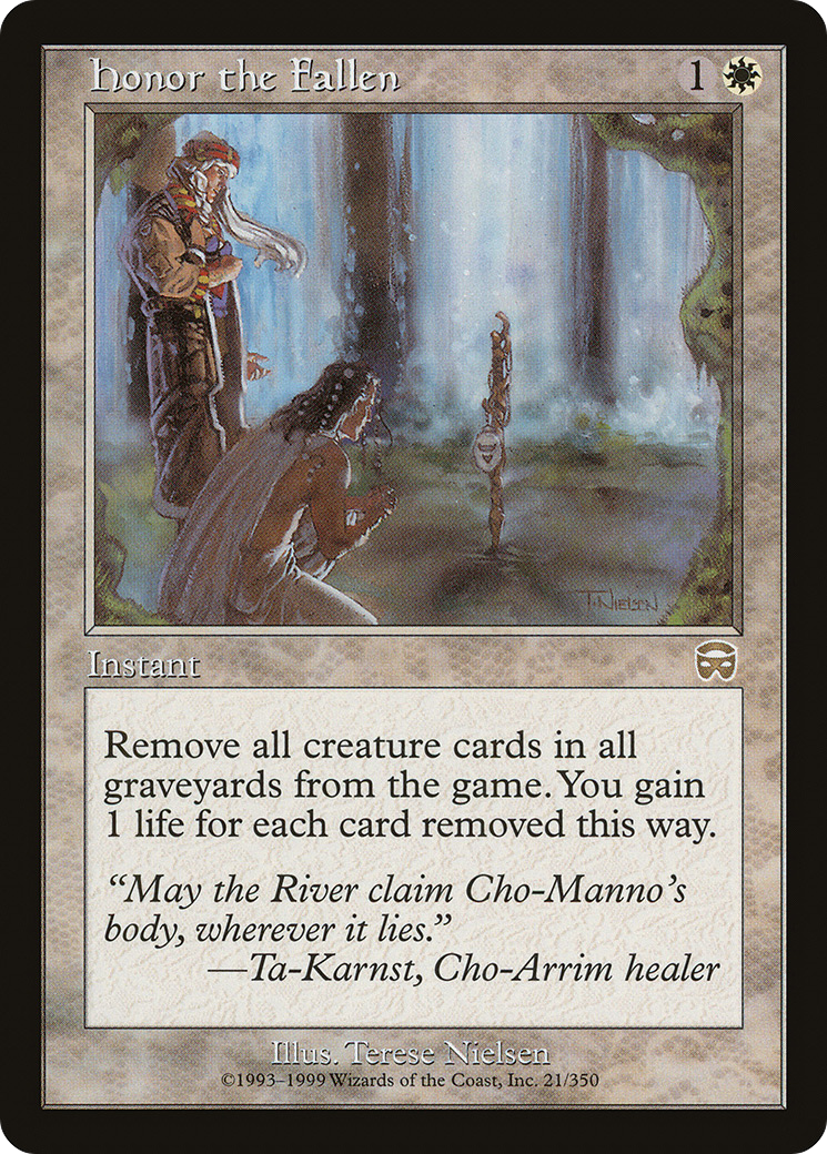 Honor the Fallen (MMQ-021) - Mercadian Masques - Premium MTG Single from Wizards of the Coast - Just $0.24! Shop now at Game Crave Tournament Store
