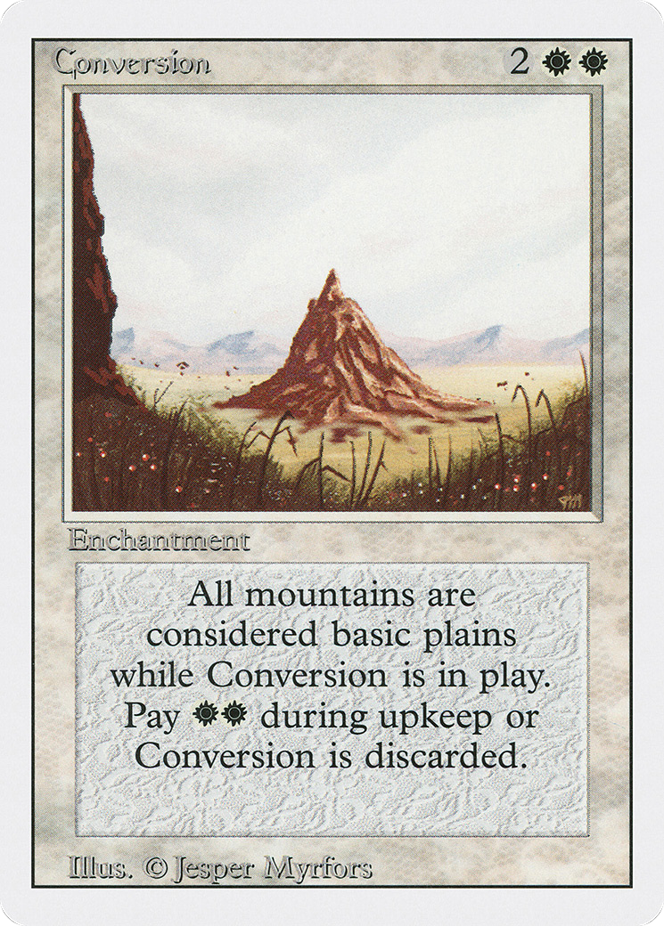 Conversion (3ED-014) - Revised Edition - Premium MTG Single from Wizards of the Coast - Just $0.08! Shop now at Game Crave Tournament Store