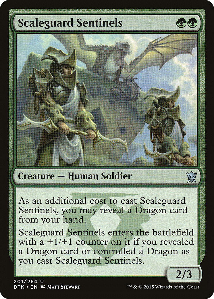 Scaleguard Sentinels (DTK-201) - Dragons of Tarkir - Premium MTG Single from Wizards of the Coast - Just $0.08! Shop now at Game Crave Tournament Store
